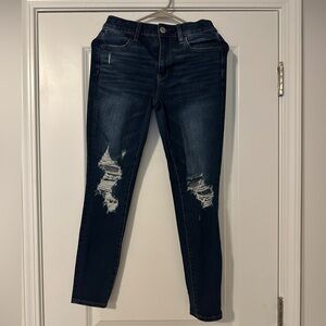 American Eagle 360 NE(X)T Level Stretch Hi-Rise Ripped Jeggings Size 4 Short